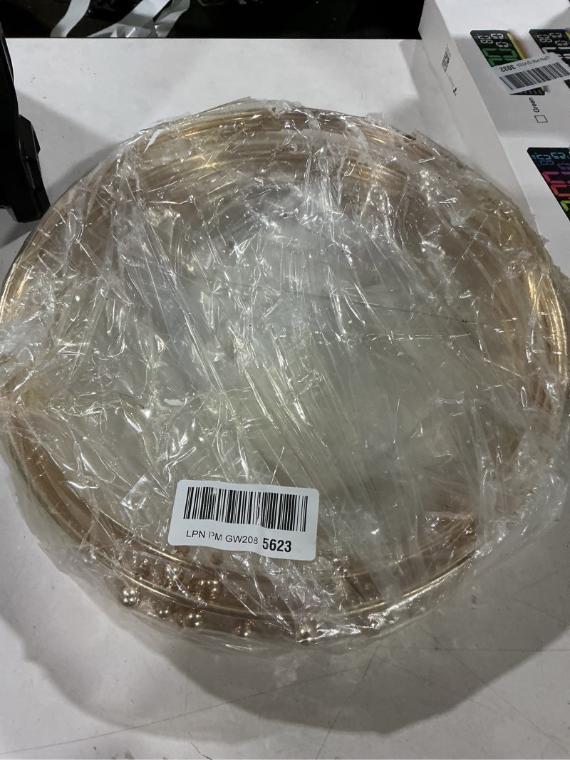 Condition photo showing Good Condition for 8 pack 14 inches metal double floral hoop centerpieces with stand and 38-yard paddle wire craft centerpiece table decorations wedding/baptism/party/centerpiece diy metal ring table décor, gold gold 14 inches