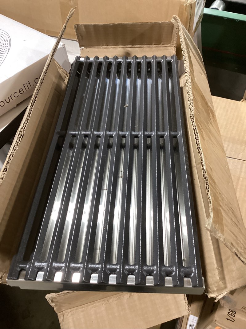 Condition photo showing New/Like New for Cast Iron Grill Grates and Stainless Steel Emitter Plates for Charbroil Commercial Infrared 3 Burner 463242516 463242515 466242515 466242615 463243016 463367516 463367016 466242516 463342620 Grill Grates & Emitter Plates