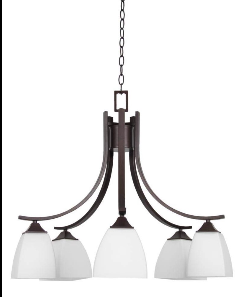 Sunset F19006-64 5-Lt 100W Starling Chandelier Down