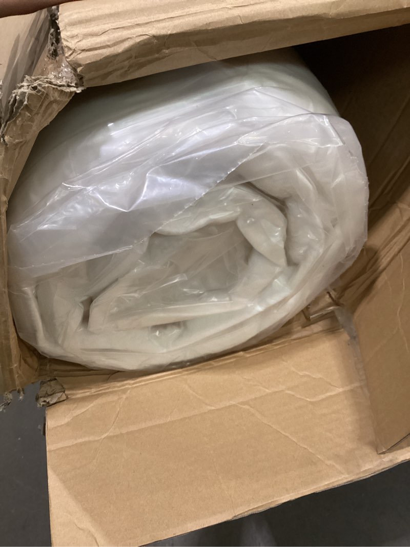 Condition photo showing New/Like New for FDW | 8 Inch King Mattress | Medium Firm | Gel Memory Foam Mattress | White | Bed in a Box, CertiPUR-US Certified | Pressure Relief, Cooling Ventilated Foam | Washable Removable Cover White King 8 IN