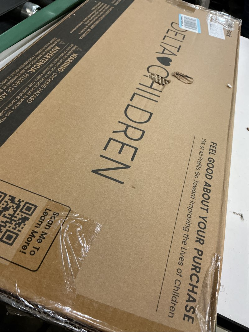 Condition photo showing Good Condition for Delta Children Sling Rack Bookshelf for Kids - Easy-to-Reach Storage for Magazines or Coloring Books - Ideal for Playrooms & Homeschooling - Greenguard Gold Certified, White/Pink White/Pink Sling Book Rack