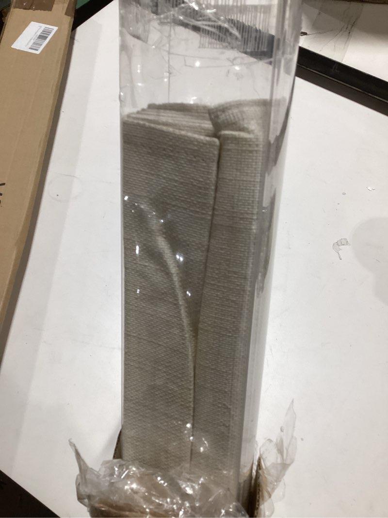 Condition photo showing New/Like New for Persilux Light Filtering Roller Shades for Windows,Cordless,Linen Fabric,Roller Blinds,Thermal Insulated Fabric UV Protection Shades for Home,Office,Bedroom,door,Light Filtering-light brown,Custom Now  size may be bigger