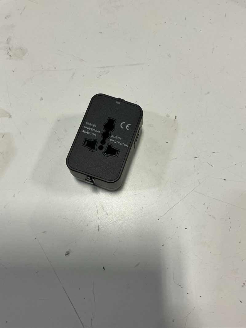 Condition photo showing Good Condition for Universal Travel Adapter Fast Charger, All in One Plug Adapter With 2 USB-C PD20W GaN Worldwide Power Adapter International Wall Charger Foldable Plug Converter Travel Essential for Europe UK AUS Asia Bright Black