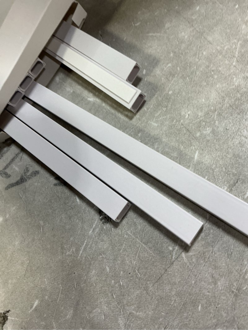 Condition photo showing Good Condition for Yecaye Cord Hider, 125In Cord Covers for Wall Mounted TV, White Cable Management Kit, Wire Hiders and Concealer for 3 Cords on Wall, W0.98in H0.51in, White 125*0.98*0.51in White