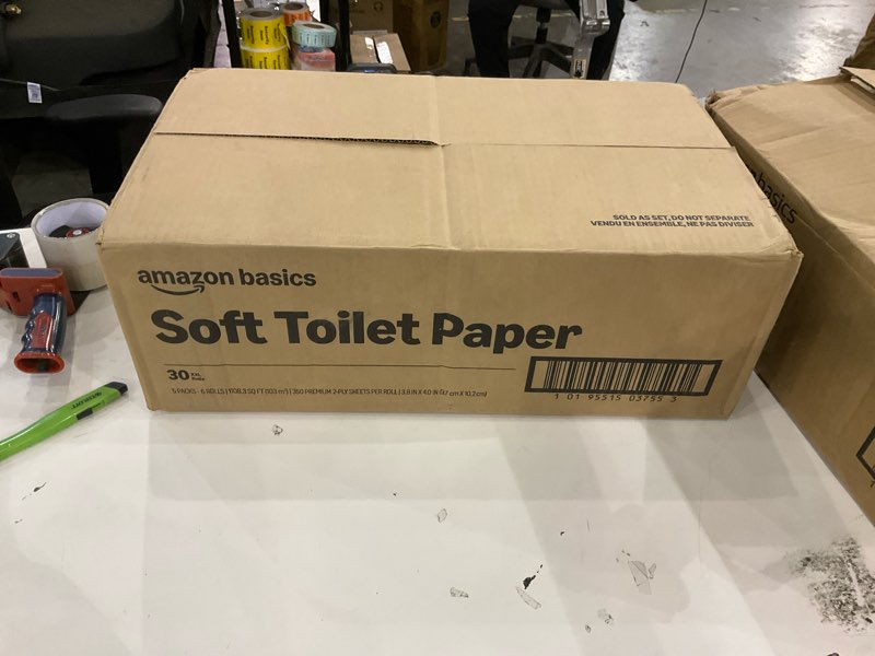 Soft toilet paper 5 packs 6 rolls