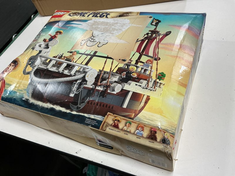 Condition photo showing New/Like New for lego one piece the going merry pirate ship building blocks - pretend play adventure toy for boys & girls, 10+ - straw hat crew toy figures & playset for anime fans - gift idea for birthdays - 75639