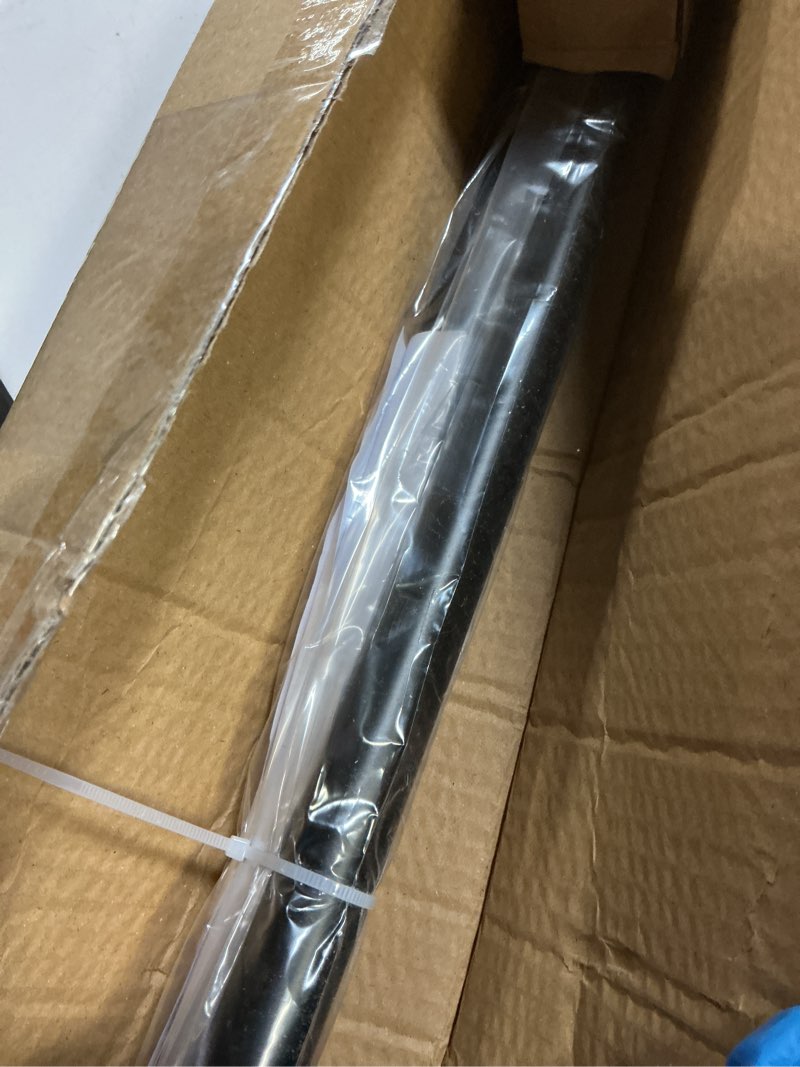 Condition photo showing Good Condition for Curved Shower Curtain Rod, 42-72 inches Adjustable Curved Shower Rod, RustProof Curved Shower Rods for Bathroom, Bathtub, Premium Stainless Steel, Need to Drill, Black Black 42-72 inches