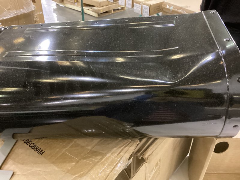 This is an Architectural Mailboxes Brunswick Large, Steel, Post-Mount Mailbox in black with a brushed nickel flag and accents. 