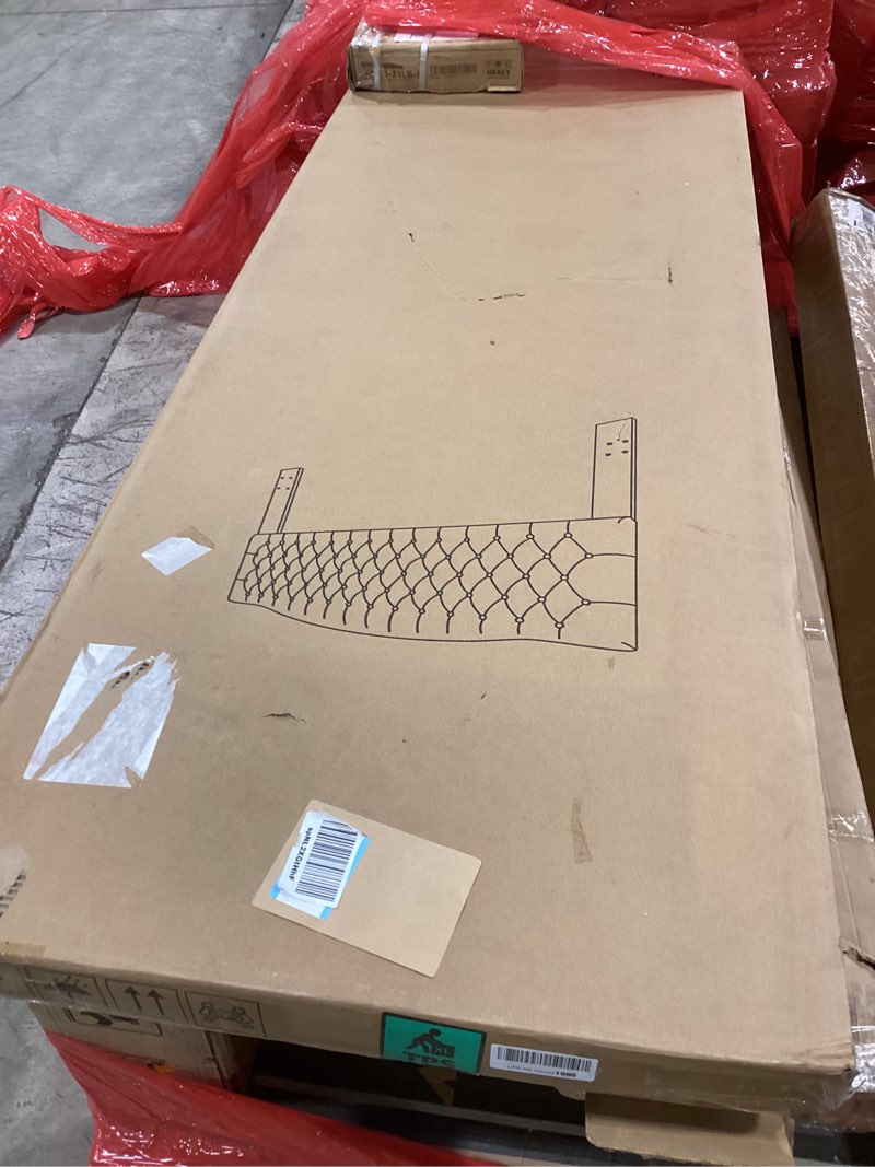 Condition photo showing New/Like New for King Headboard Only, Upholstered Headboard King Size for Adjustable Bed Linen Tufted Wall Mounted Head Board with Solid Wood Legs, Ivory Linen-ivory King/California King