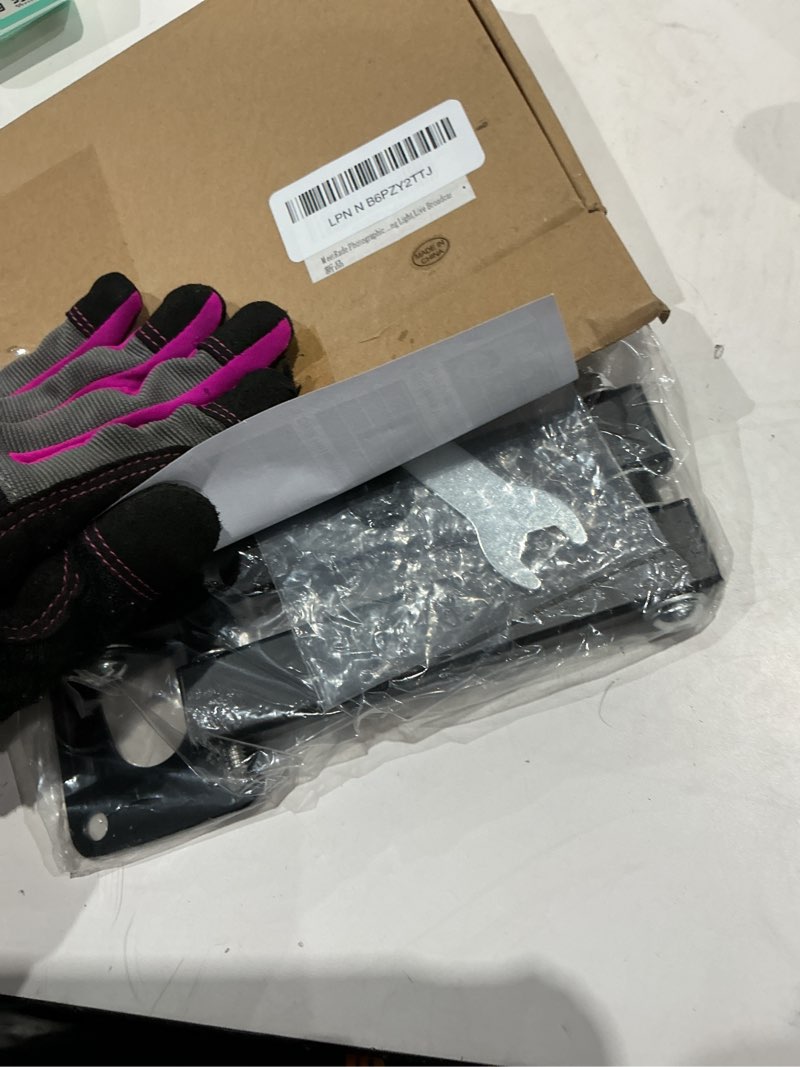 Condition photo showing Good Condition for photographic wall mounting boom arm stand: fold extend adjustable 12in long bracket,heavy duty wall mount,multi angle,for photography strobe light monolight,softbox,ring light,live broadcast