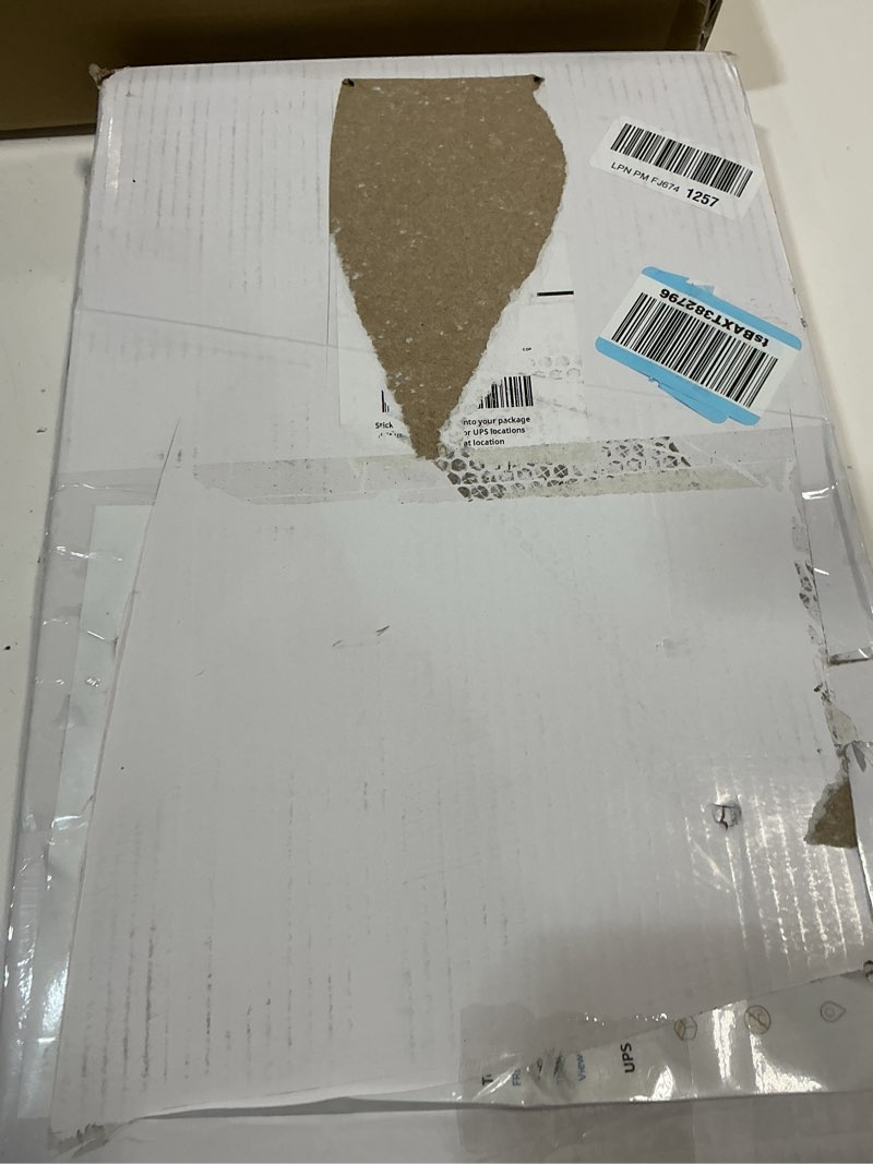 Condition photo showing New/Like New for TP Large Serving Trays with Handles, 19" x 12" Melamine Serving Platters for Food, Turkey, Set of 2 Rectangular Trays for Party, Pure White 19" x 12" Pure White