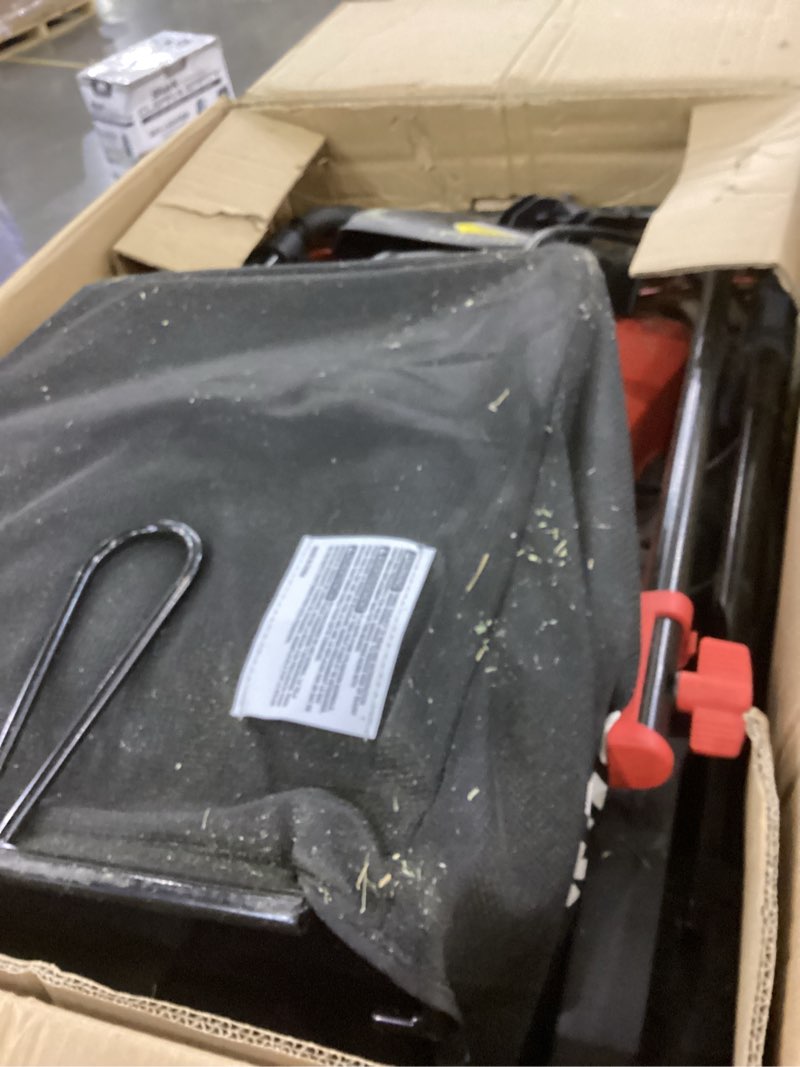 Condition photo showing As Is for CRAFTSMAN Electric Lawn Mower, 20-Inch, Corded, 13-Ah (CMEMW213), Red