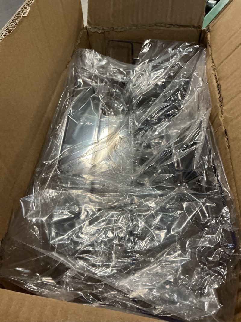 Condition photo showing New/Like New for ktrio acrylic brochure holder 8.5 x 11, 3 tier literature & pamphlet organizer with removable divider for 4 inch flyers, clear display stand for desk & wall mount, 2 pack 8.5" x 11" | 2 pack | 3 tier