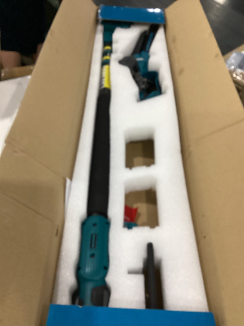 Condition photo showing As Is for 3-in-1 cordless pole saw & 6 inch 8 inch mini chainsaw for makita 18v battery(not included), electric chain saw w/extension pole, 15ft max power pole chainsaw for tree trimming, wood cutting bare tool