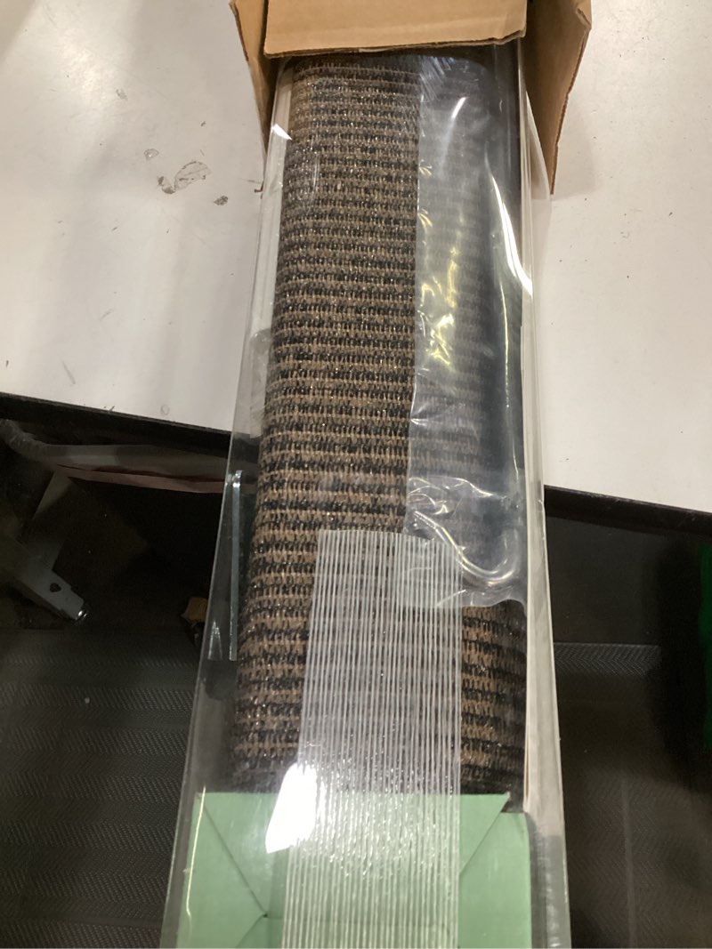 Condition photo showing Good Condition for aosky outdoor roller shades, cordless patio shades roll up outdoor blinds, roller blinds cloth for porch pergola balcony backyard windows, 84" w x 72" h, mocha mocha 84"w x 72"h