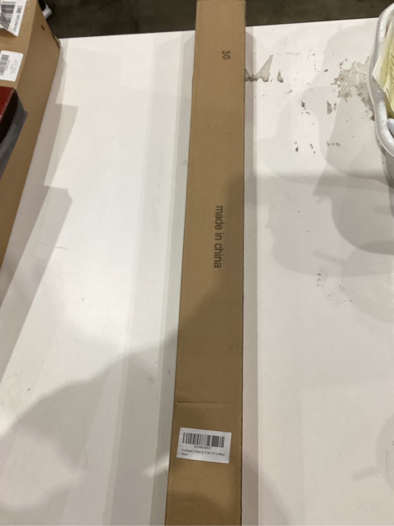 Condition photo showing New/Like New for ChrisDowa Cordless Blackout Roller Shades for Windows, Thermal Insulated UV Protection Pull Down Shades, Total Blackout Window Blinds for Home, Office, Bedroom, Door (30" W x 72" H, White) 30"W x 72"H White