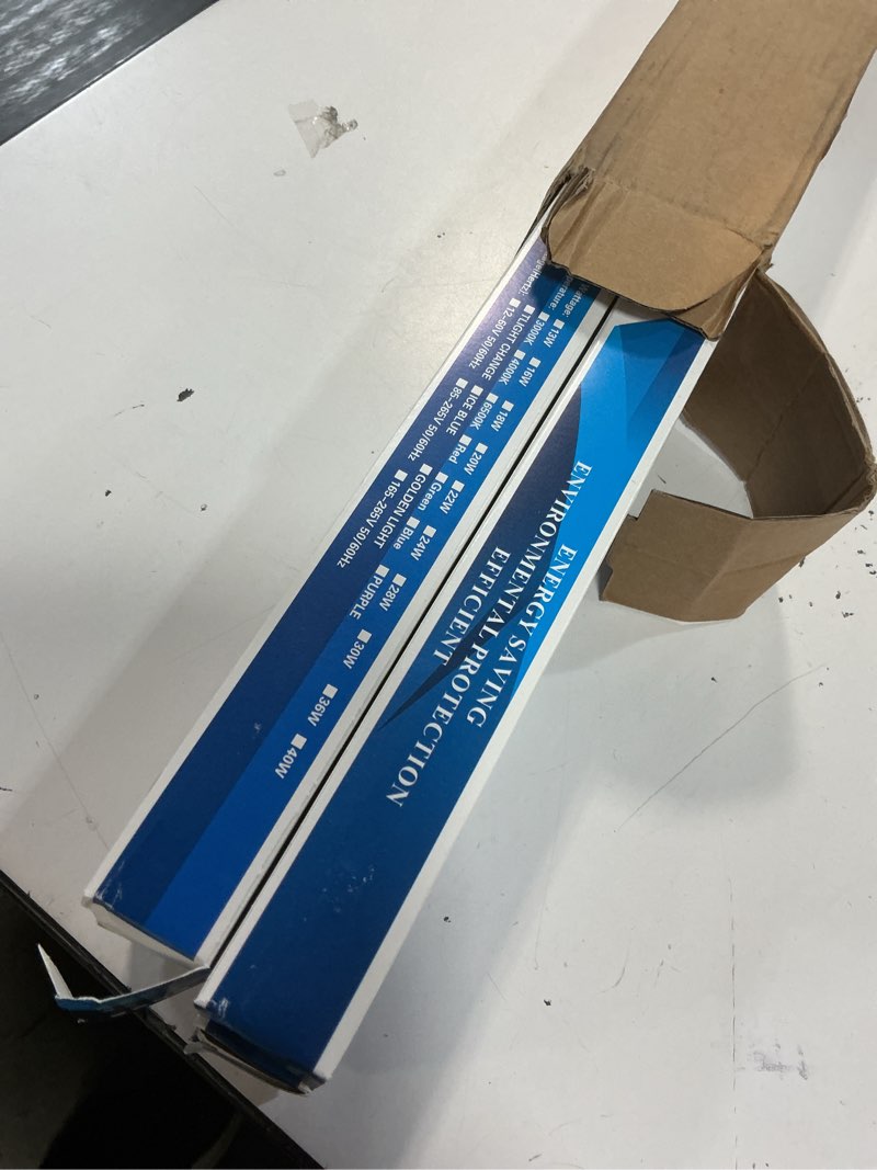 Condition photo showing Good Condition for lightingwill led t8 light tube 4ft, daylight white 5000k, dual-end powered ballast bypass, 2000lumen 18w (40w equivalent fluorescent bulb replacement), clear cover, ac85-265v lighting fixture, 4 pack… daylight white 4 feet