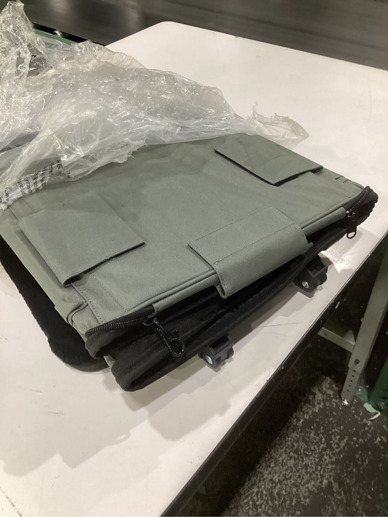 Condition photo showing Good Condition for large pet carrier with wheels, foldable rolling dog carrier with big pocket, cat rolling bag 21"x13"x13" for 2 cats &dogs, for travel, outdoor, vet visits, camping, indoor. gray. (not for airline)