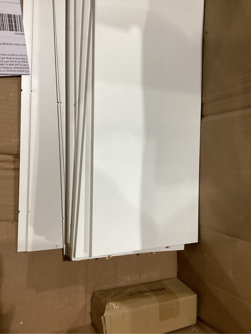 white shelving