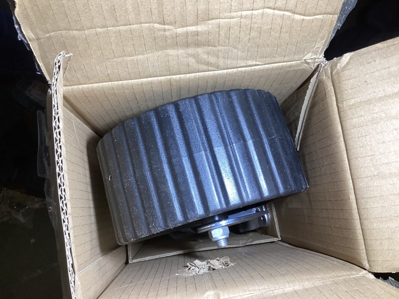 Condition photo showing Good Condition for 8-inch Wheel Trailer Jack, 13" Vertical Movement, 2000 lbs, for RV, Boat, Trailer and More Silver