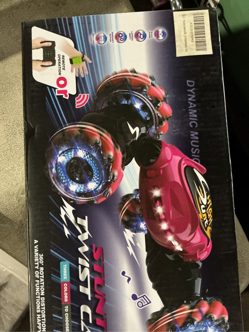 Condition photo showing Good Condition for Terucle RC Cars, 2.4Ghz 4WD New Gravity Gesture Sensing Remote Control Car Toys, Stunt Twist Truck Toys for 6-12 yr Boys & Girls, RC Drift Car with Light Music Best Gift for Kids Age 7 8 9 10 11 yr Gray