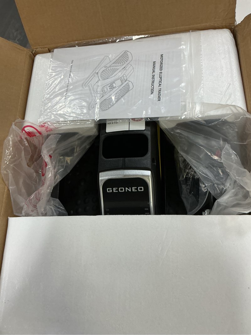 Condition photo showing Good Condition for Under Desk Elliptical Machine, Electric Elliptical Exerciser for Senior, Quiet & Small Electric Seated Pedal Exerciser for Home with Display Monitor, Remote Control & 12 Adjustable Speeds Black