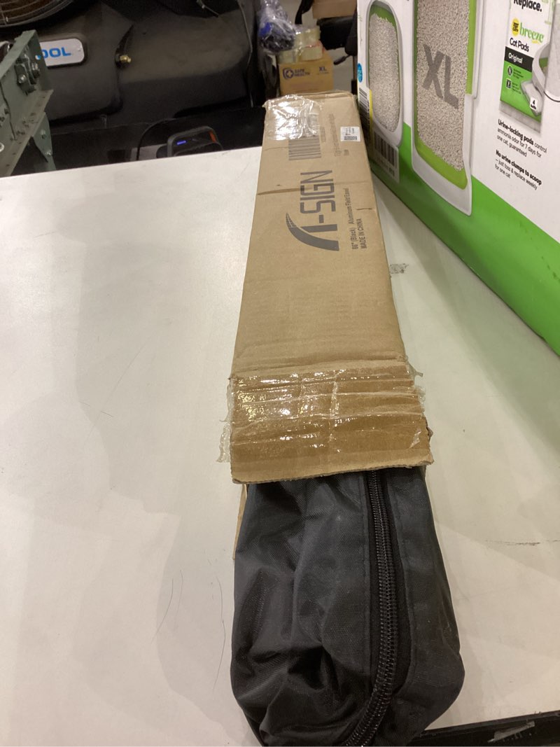 black aluminum field