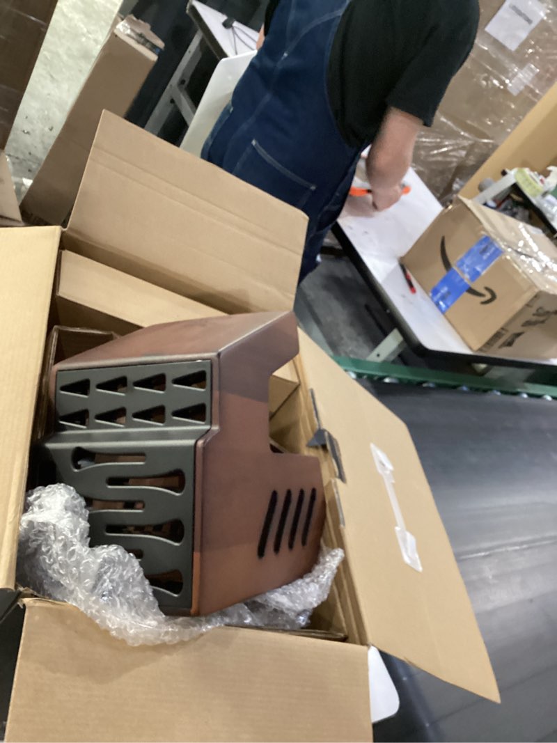 Condition photo showing New/Like New for MAD SHARK Knife Set, 17 Pieces Kitchen Chef Knife Set with Block, Precision Forged High Carbon Stainless Steel Ultra Sharp Knives Block Sets, Home Cooking Perfect Cutlery Set Gift Box