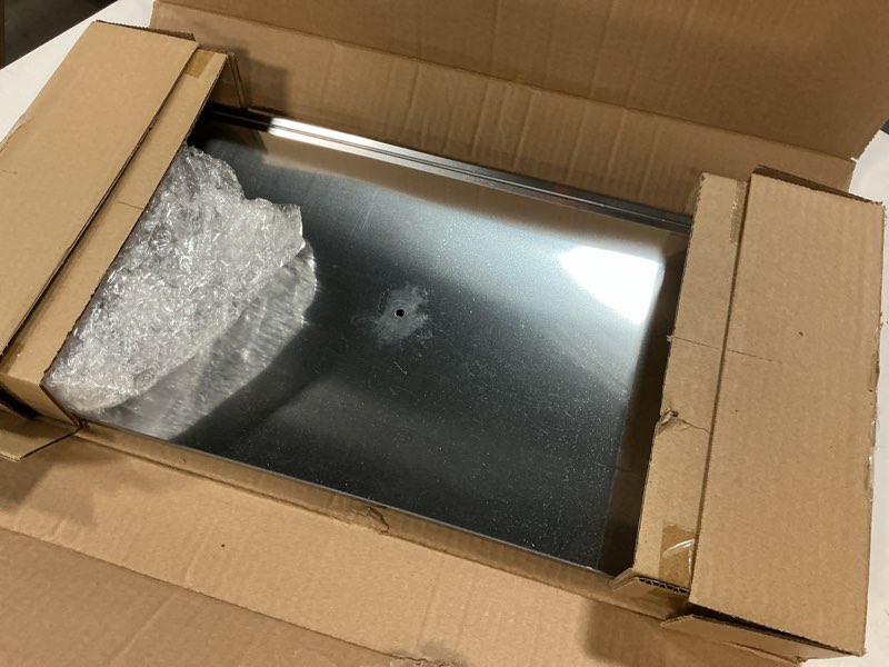 Condition photo showing Good Condition for Griddle Cover Replacement for GE Samsung Stove Parts WB31X24998 WB31X24738 DG61-00859A Griddle,Stainless Steel Cheese Melting Steaming Cover Lid for GE Samsung Range Parts Rectangular Burner Pan Cover