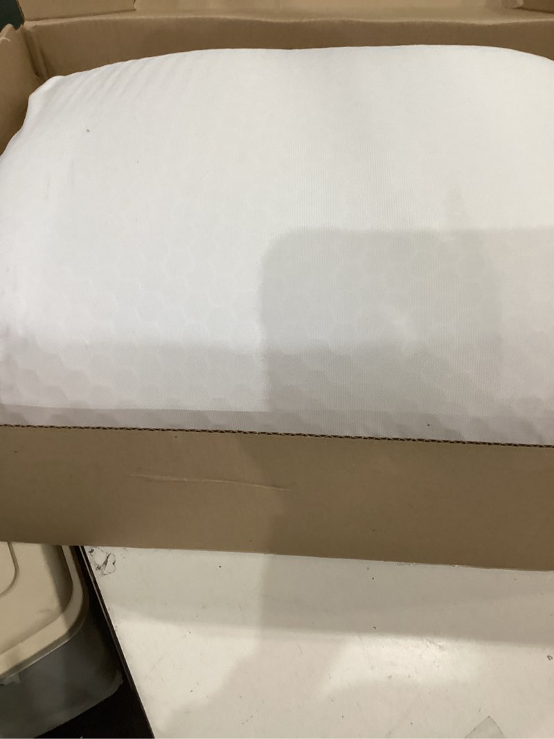 Condition photo showing Good Condition for purple freeform pillow - standard size, customizable support with gelflex grid & microflex moon foam - pressure relief, cooling, extra filling & adjustable height