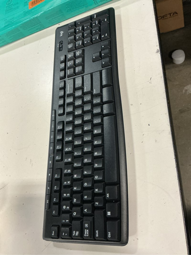 Condition photo showing Good Condition for logitech mk270 wireless keyboard and mouse combo for windows, 2.4 ghz wireless, compact mouse, 8 multimedia and shortcut keys, 2-year battery life, for pc, laptop - black black 1 pack combo