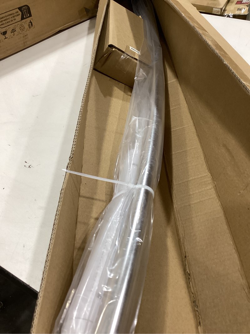 Condition photo showing Good Condition for bonpally curved shower curtain rod for bathroom, 40-72 inches adjustable curved shower rod, 0.9mm rustproof shower curtain rod with rotating brackets for extra shower space, need to drill, chrome