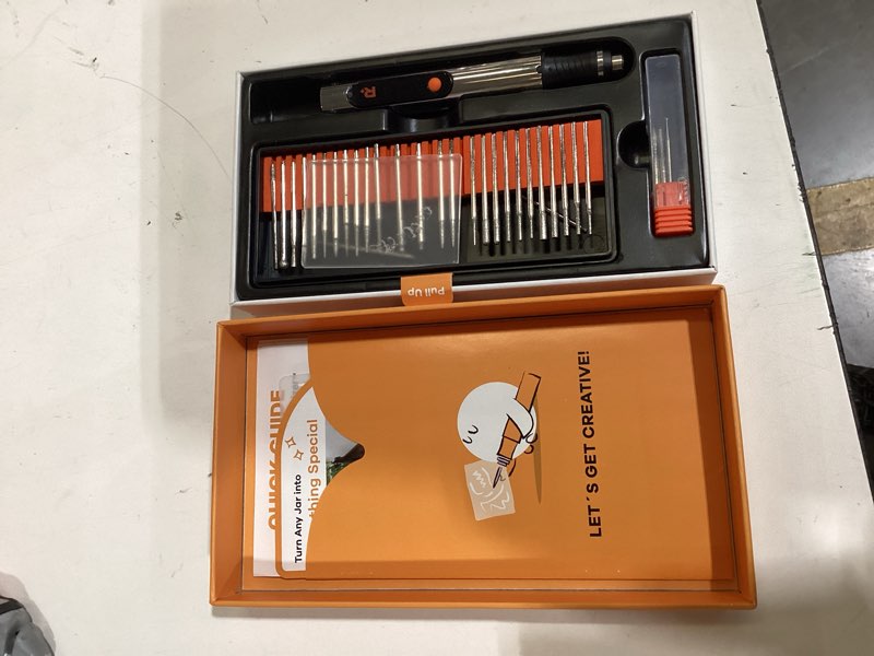 Condition photo showing As Is for resparked customizer engraving pen ultimate cordless portable tool for artists & diyers - engrave 50+ surfaces - beginner friendly - rechargeable - free 30 bits & mastery guide