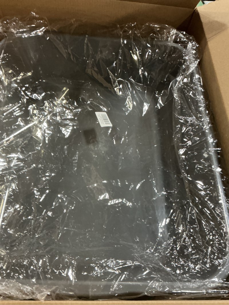 Condition photo showing Good Condition for 1 pack extra large dog litter box pan tray (abs material), low entry jumbo senior litter boxes for multiple kitten big cats, pet safe indoor dog potty (dark gray, 24" l x 20" w) large (pack of 1) dark gray