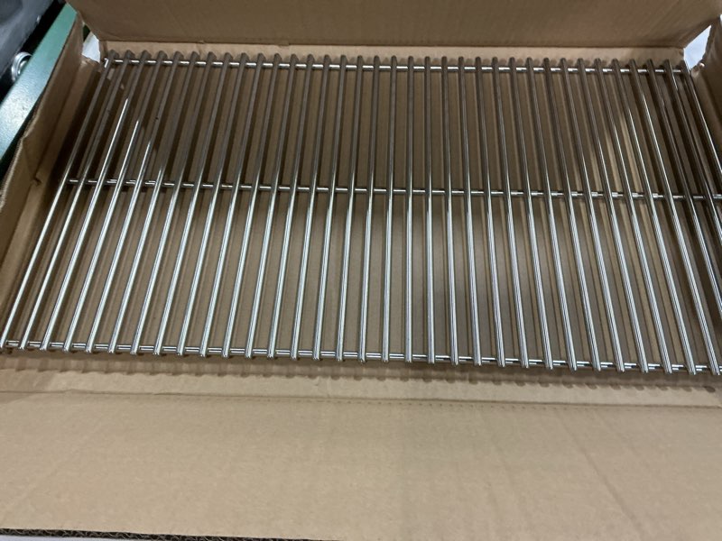 Condition photo showing Good Condition for 1 pack 92301 grill steel wire cooking grid rock grates replacement parts for charbroil models,for patio kitchen model,25 inch x 14 inch
