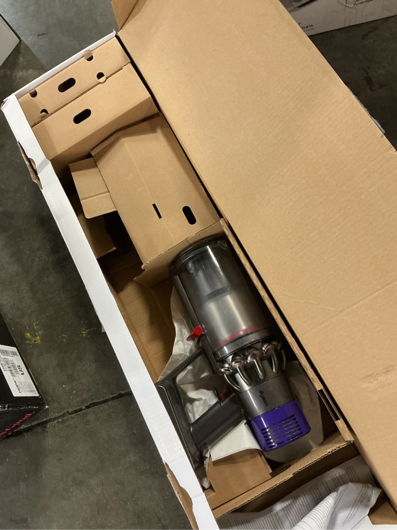 Condition photo showing As Is for Dyson V11 Cordless Stick Vacuum, Large, Nickel/Blue