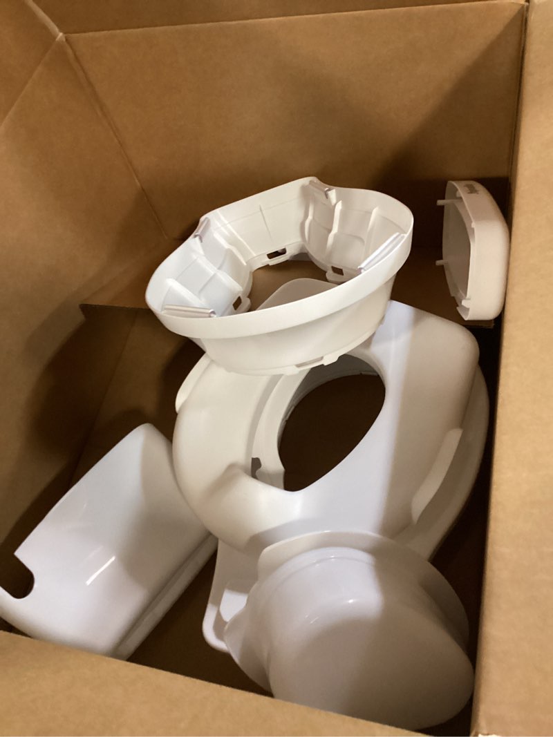 Condition photo showing As Is for Summer Infant by Ingenuity My Size Potty Pro in White, Toddler Potty Training Toilet, Lifelike Flushing Sound, for Ages 18 Months+, Up to 50 Pounds