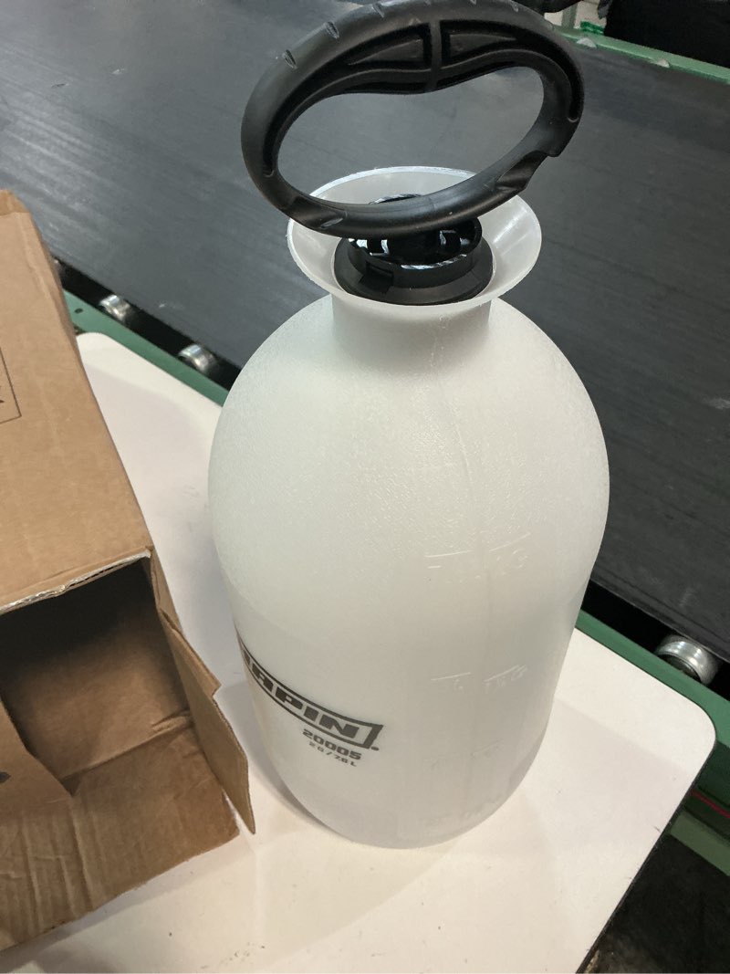 Condition photo showing Good Condition for chapin 20005 pump sprayer, 2?gallon, lawn & garden, translucent poly tank, funnel?top, surespray, adjustable cone nozzle & 34" hose for fertilizer, weed & pest application 2-gallon