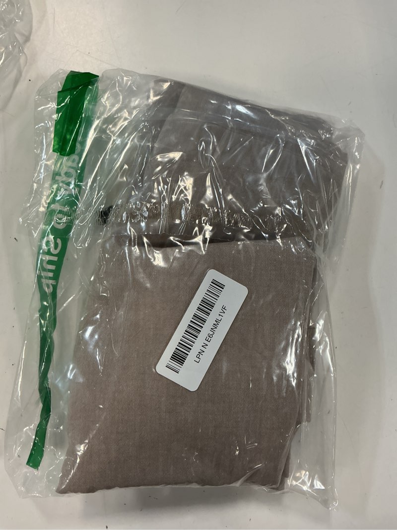 Condition photo showing Good Condition for moomee bedding pillowcases pack of 2 100% washed cotton linen like textured breathable durable soft comfy (heathered brownish grey, king) heathered brownish grey king (20×36)-pack of 2