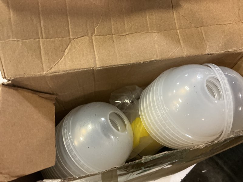 Condition photo showing As Is for 24 sets bunny plastic cups with lids and straws 16 oz reusable plastic bunny cups clear rabbit party drinking tumblers colorful spring beverage tumblers for holiday party supplies