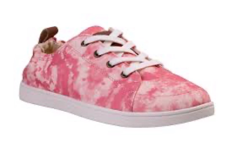 Spenco Women's Santa Clara Tie Dye Sneaker, Pink, 6 Wide