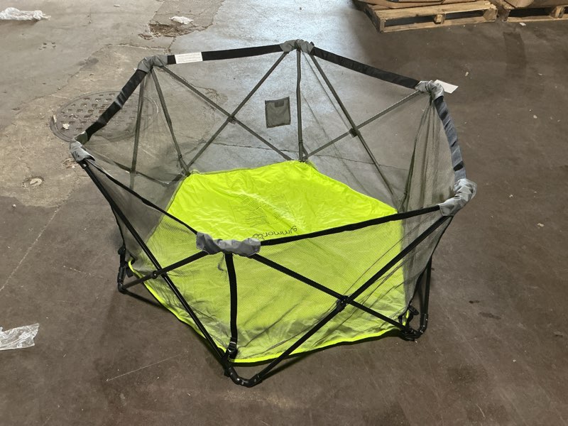 Condition photo showing Good Condition for bright starts pop ‘n play indoor/outdoor playard, portable playpen for babies and toddlers, unisex, easy compact fold