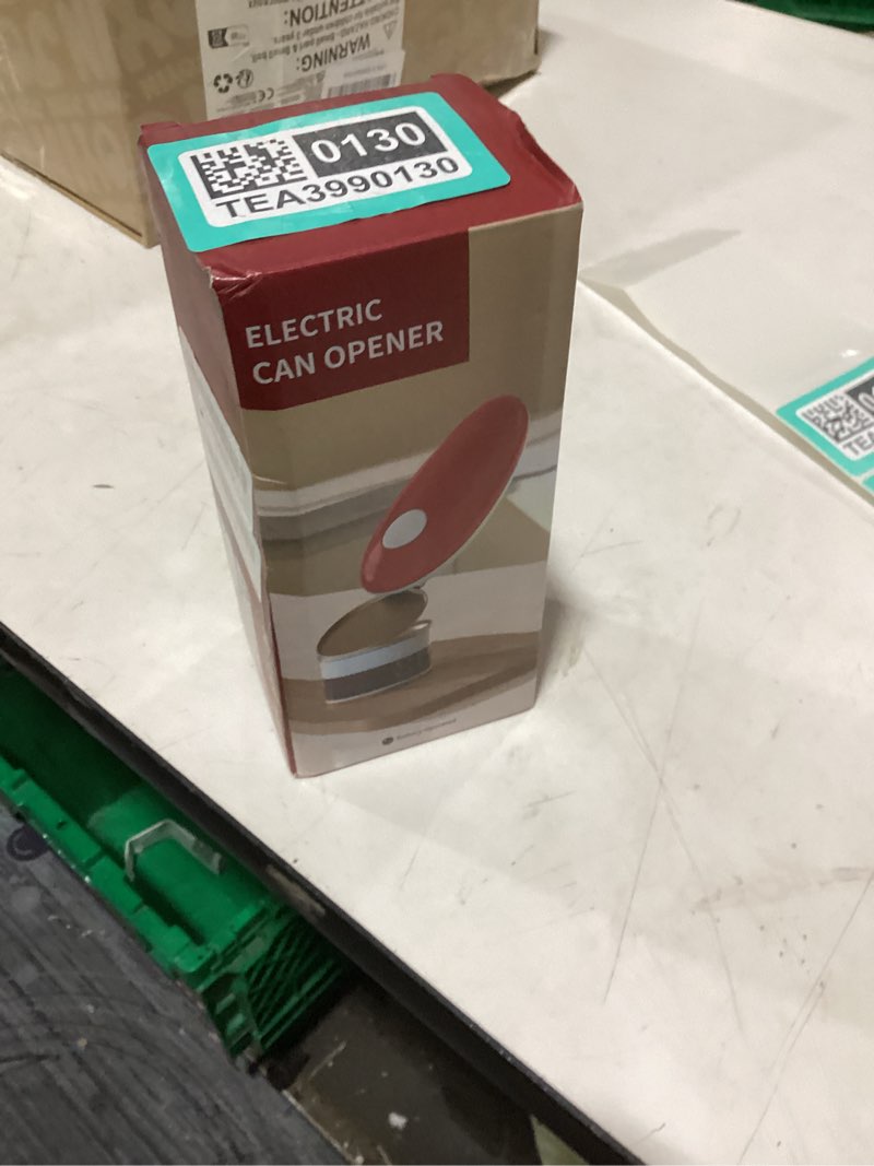 Condition photo showing Good Condition for electric can opener, food safe automatic can opener with smooth edge, open your cans with a simple press of button, can opener electric kitchen gifts for seniors and arthritis black+white