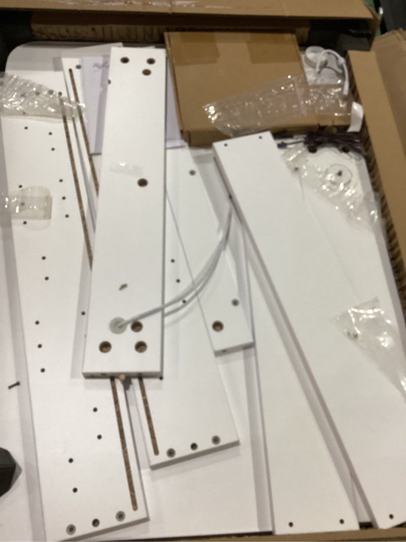 Condition photo showing Good Condition for 32x24 Inch Lighted Bathroom Medicine Cabinet with Mirror - Stepless Dimming, Adjustable Color Temperature (Warm White to Daylight), Moisture-Resistant Wood, Flat-Pack Design W24 x H32 1 door Rounded Corner Door White