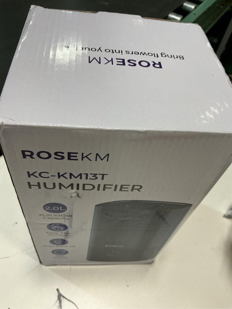 Condition photo showing Good Condition for humidifiers for bedroom, 2.0l cool mist humidifier for home plant and baby nursery, quiet ultrasonic humidifier with 360° nozzle, auto shut-off, filterless, black 2.0l standard humidifier