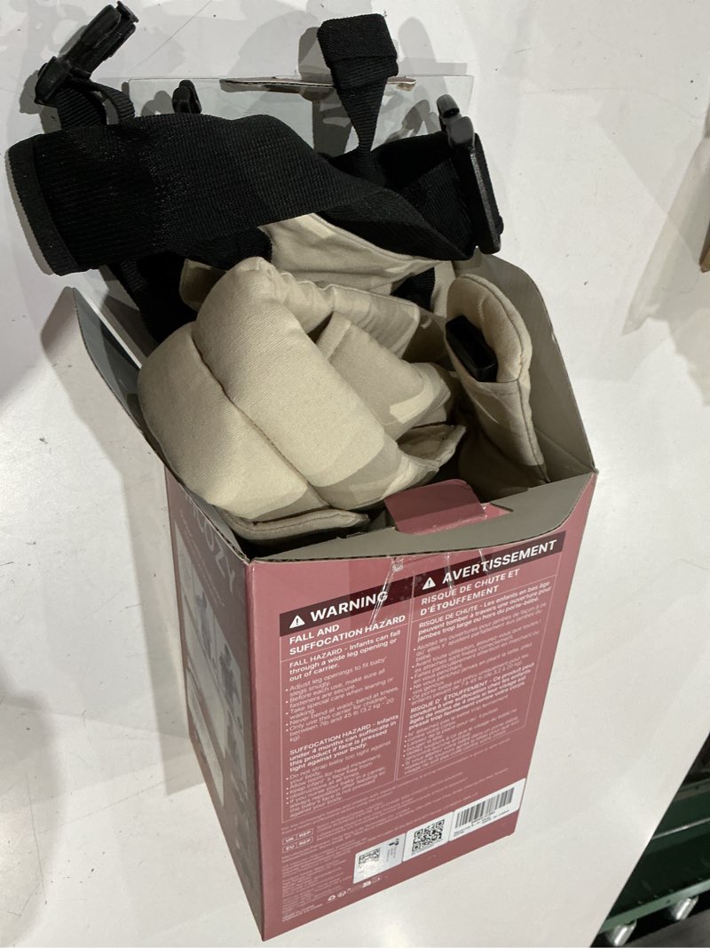 Condition photo showing Good Condition for momcozy baby carrier - ergonomic, cozy and lightweight carrier for 7-45lbs, effortless to put on, ideal for hands-free parenting, enhanced lumbar support, purehug for infant to toddler, khaki cotton-khaki