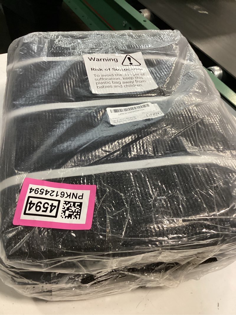 Condition photo showing New/Like New for amgo black 5' x 50' fence privacy screen, commercial standard heavy duty windscreen with bindings & grommets, 90% blockage, cable zip ties included (we make custom size) black 0 5' x 5 0'