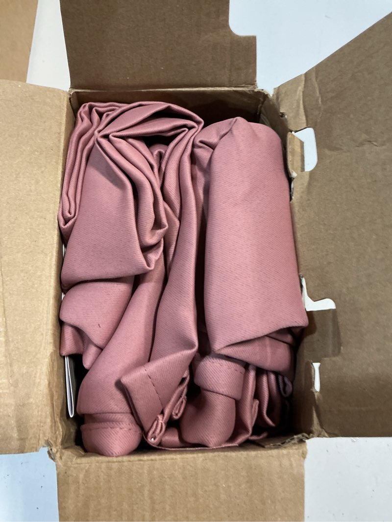 Condition photo showing Good Condition for miulee blackout curtains for bedroom living room 2 panels, thermal insulated room darkening drapes grommet noise reducing light blocking window treatments 63 inches long 40x63 inch dusty rose dusty rose 40"w x 63"l (pack of 2)