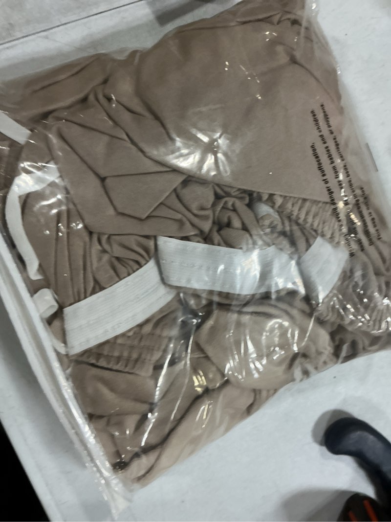 Condition photo showing Good Condition for naisi waterproof couch cushion covers thick velvet fabric washable sofa slipcovers sectional couch covers for 3 pieces separate l shape couch cover with elastic bottom(2 seater + 1 chaise,light taupe) light taupe seat only: 2 seat + 1 chaise