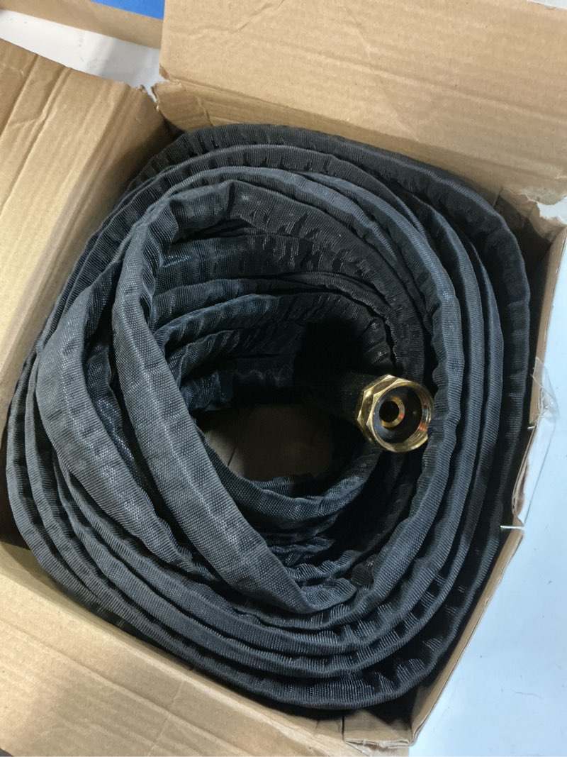 Condition photo showing Good Condition for garden hose 50ft, non-expanding water hose ultra lightweight, kink-free, burst-resistant, lead-free, durable & flexible high-pressure hose for yard, lawn, outdoor, car washing black 50ft